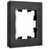 BRITE Frame 1-gang RU-1-2-Br glass black matt IEK4