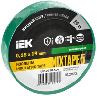 MIXTAPE 5 Electrical tape 0.18x19mm green 20m IEK