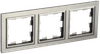 BRITE Рамка 3-местная РУ-3-БрШ шампань IEK0