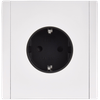 FORTE&PIANO Socket 1-gang with earthing with protective shutters screw fastening 16A FP215M metal white IEK2