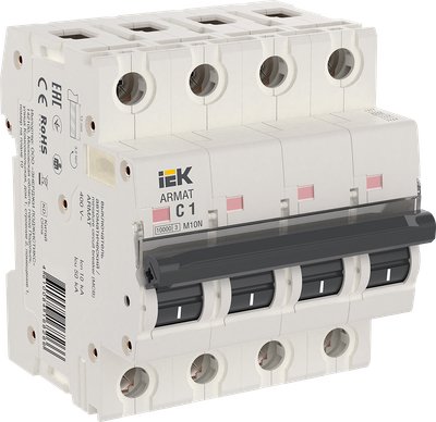 ARMAT Автоматический выключатель M10N 4P C 1А IEK