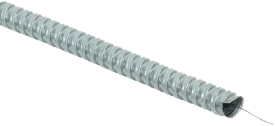 Рукав металлический негерметичный (металлорукав), используется для предохранения проводов, кабелей и т.д. от механических повреждений и повышения пожаробезопасности.
Металлорукав РЗ-ЦХ поставляется с металлическим зондом. В качестве зонда внутри металлорукава применяется стальная проволока d=0,6 мм ГОСТ3282-74. Рукава изготавливают с хлопчатобумажным уплотнением.