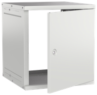 Шкаф настенный 19" 12U 600х600мм металлическая дверь серый GENERICA