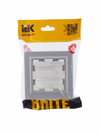 BRITE Рамка 1-местная IP44 РУ-1-БрА-44 алюминий IEK4
