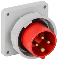Вилка встраиваемая ССИ-3142 16А-6ч 380В 3P+PE IP67 IEK