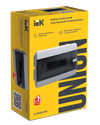 UNION Compact Корпус пластиковый ЩРВ-П-12 IP41 черная прозрачная дверь IEK1