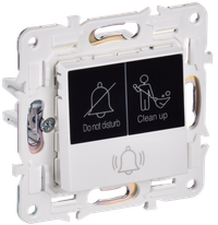 SKANDY Кнопка звонка с индикацией для отелей 10А SK-V17W арктический белый IEK