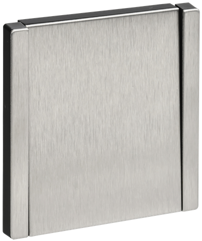 FORTE&PIANO Выключатель 1-клавишный самовозвратный 10А FP710M металл никель IEK