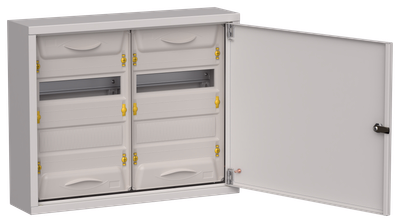 TITAN 5 Корпус металлический ЩРн-48 (2х24) 460х570х140мм IP31 серый (одна дверь) IEK