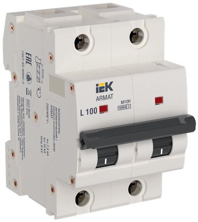 ARMAT Автоматический выключатель M10H 2P L 100А IEK