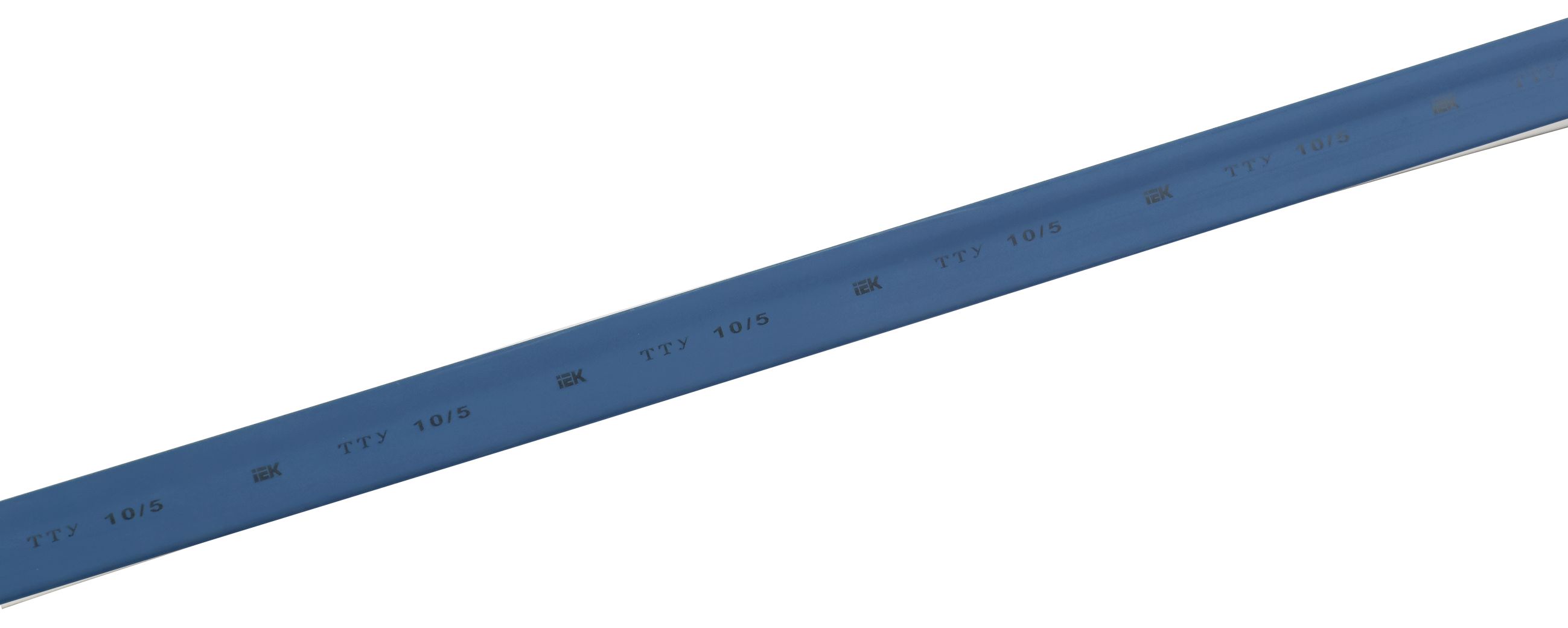 Трубка термоусадочная ТТУ нг-LS 10/5 синяя (100м/упак) IEK (UDRS-D10-100-K07)