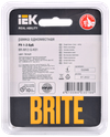 BRITE Рамка 1 -местная РУ-1-2-БрБ стекло белый IEK2