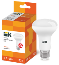 Лампа светодиодная R63 рефлектор 8Вт 230В 3000К E27 IEK