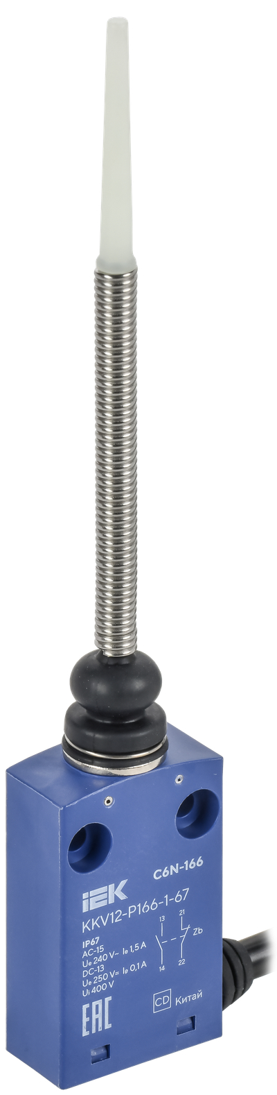 Выключатель концевой C6N-166 пружинный стрержень с диэлектриком IP67 IEK