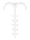 Dowel clamp T-shaped 4-12mm nylon white (25pcs/pack) IEK3