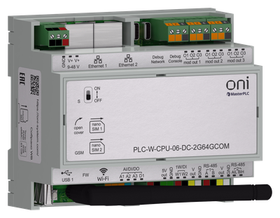 ПЛК W. CPU 6 IO 2GB RAM 64GB ROM 24 В DC коммерческого исполнения ONI