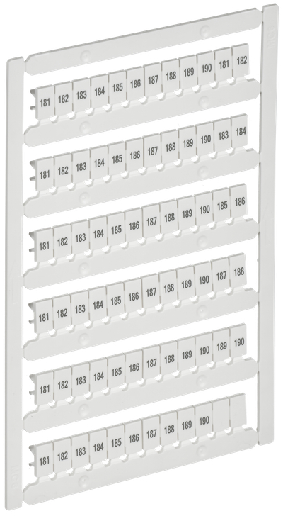 ARMAFIX Маркер для CTS/CP 4мм2 с символами "181-190" IEK