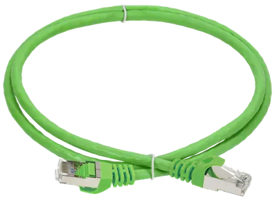 ITK Коммутационный шнур кат.6A S/FTP LSZH 5м standart 50мкд зеленый