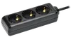 U03 extension cord 3m 3x1mm2 16A 250V black IEK0