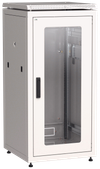 ITK LINEA N Шкаф сетевой 19" 18U 600х600мм стеклянная передняя дверь серый0