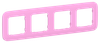 FLITE Рамка 4-местная РУ-4-А-ФлПр пурпурный IEK0