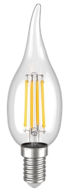 Лампа светодиодная CВ35 свеча на ветру прозрачная 7Вт 230В 3000К E14 серия 360° IEK1