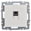 BRITE Розетка компьютерная RJ45 кат.5E РК10-БрБ белый IEK2
