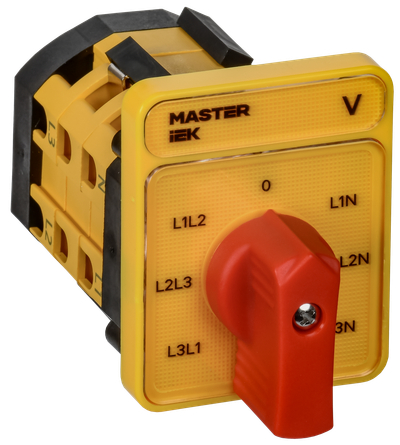 Переключатель кулачковый стандартная рукоятка 10А схема 66 IEK