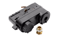 Электрический адаптер (шинопровод) черный LEDEL