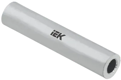 Гильза алюминиевая ГА товарного знака IEK предназначена для соединения опрессовкой алюминиевых кабелей и проводов без осевой нагрузки, изготовлена из электротехнического алюминия.