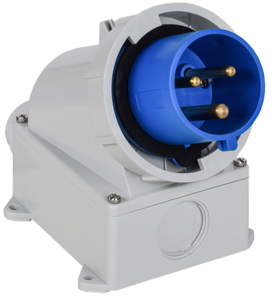 Вилка стационарная ССИ-5232 32А-6ч/220В 2P+PE IP67 IEK