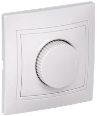 KVARTA Светорегулятор поворотный 400Вт ВСР10-1-0-КБ белый GENERICA