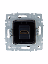 BRITE Розетка HDMI РHDMI-0-БрС сталь IEK3