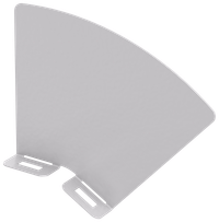 Перегородка разделительная 100мм поворота вертикального внешнего 45град RAL 9016 IEK