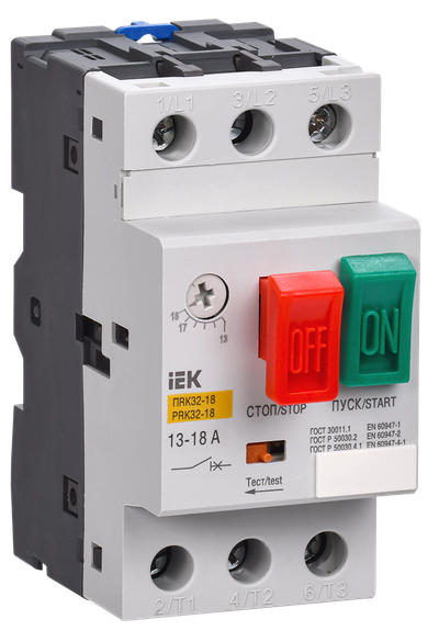 Пускатель ПРК32-18 In=18A Ir=13-18A Ue 660В IEK
