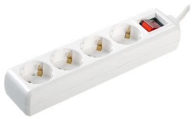Удлинитель 4х5м с заземл. 16А IP20 У04К с выкл. 2P+PE IEK WYP10-16-04-05-ZK-N