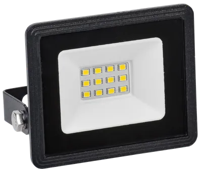 LED floodlight SDO 06-10 black IP65 4000K IEK