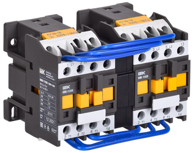 Контактор КМИ-11230 реверс 12А 230В/АС3 2NO IEK
