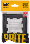 BRITE Рамка 1-местная РУ-1-БрГ графит IEK1