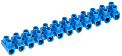 Зажим винтовой ЗВИ-5 н/г 1,5-4,0мм2 12пар синие IEK