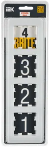 BRITE Frame 4-gang RU-4-2-Br glass white RE IEK1