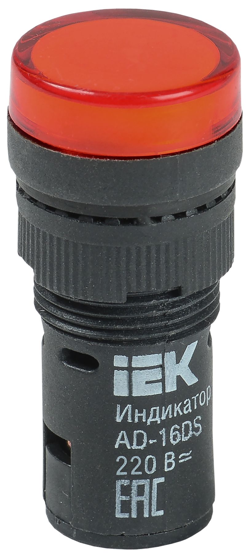 Лампа AD16DS(LED)матрица d16мм красный 230В AC/DC IEK (BLS10-ADDS-230-K04-16)