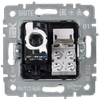 BRITE Розетка двойная RJ11+RJ45 кат.5E РК/Т12-БрБ белый IEK3