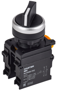 2-position switch 1NO+1NC black MASTER IEK