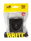BRITE Socket without ground without shutters 10A PC10-1-0-BrB black IEK5