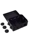 KM41241 soldering box for open wiring 150x110x70mm IP44 10 cable glands black (RAL 9005) IEK3