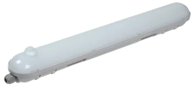 Светильник светодиодный ДСП 1304Д 18Вт 4000К IP65 600мм серый пластиковый с инфракрасным датчиком движения IEK