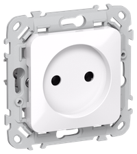 FLITE Розетка без заземления без защитных шторок 10А РС01-0-ФлБ белый IEK