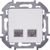 INSPIRIA Розетка компьютерная двойная RJ45 категория 6 UTP белый4