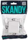 SKANDY Вывод кабеля SK-O01W арктический белый IEK1